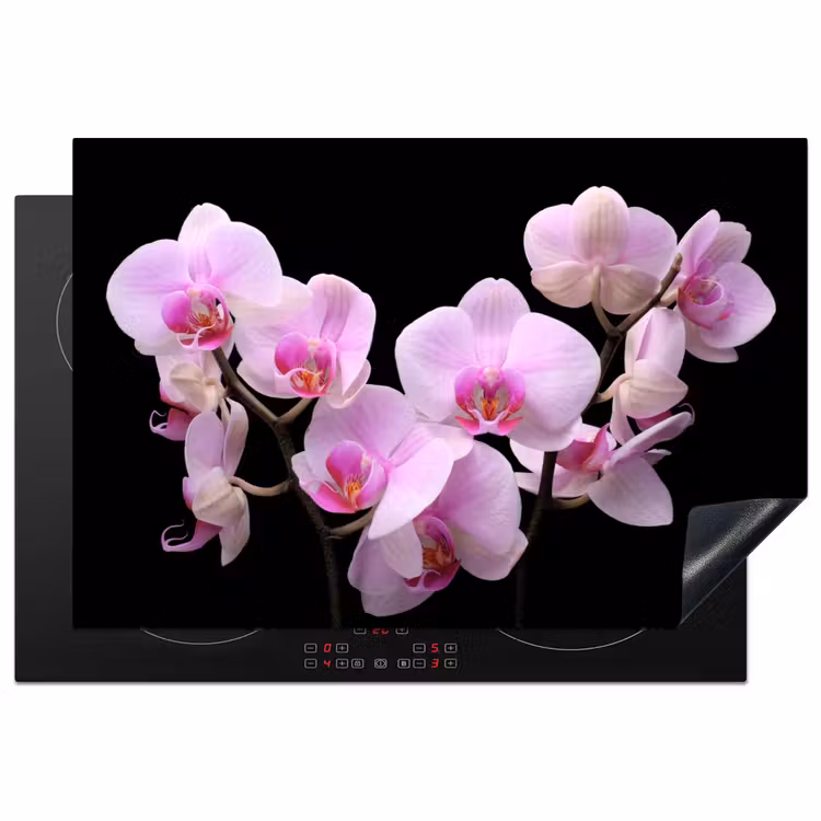 Orchidee - Bloemen - Roze - Flora Inductie beschermer vinyl 3mm klein -3d