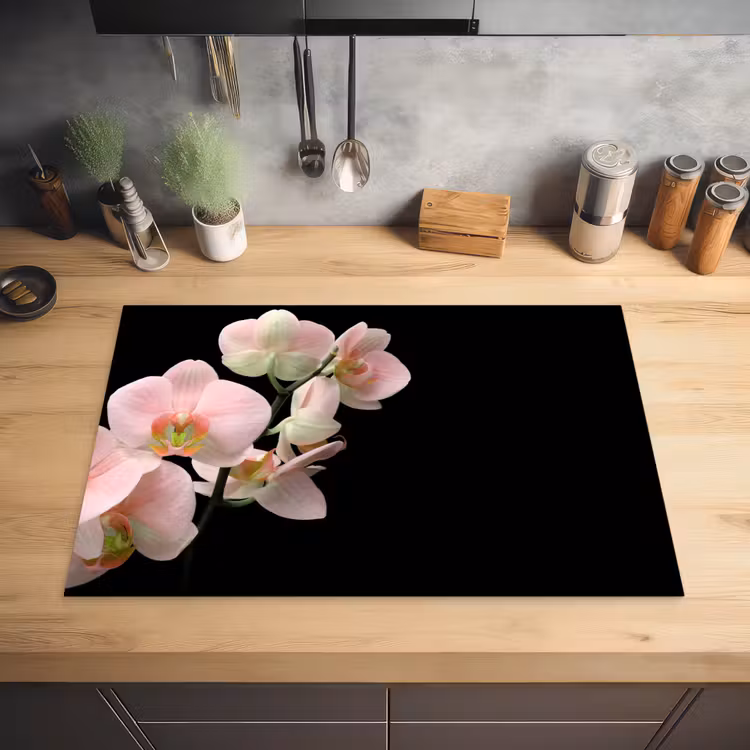 Orchidee - Bloemen - Roze - Stilleven - Flora Inductie beschermer vinyl 3mm klein -sfeer5