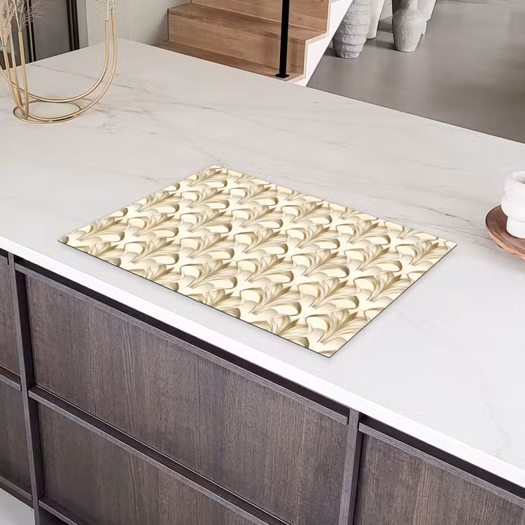 Ornament - Barok - Goud Inductie beschermer vinyl 3mm klein 276 -sfeer8