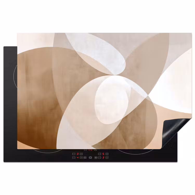 Ovale vormen - Transparant - Zachte overgang Inductie beschermer vinyl 3mm klein -3d