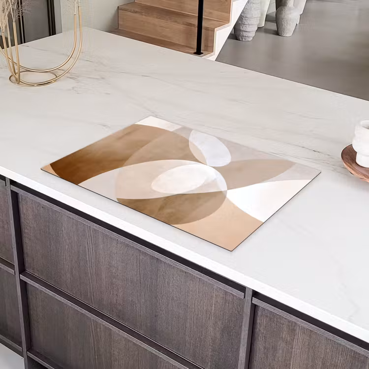 Ovale vormen - Transparant - Zachte overgang Inductie beschermer vinyl 3mm klein -sfeer8