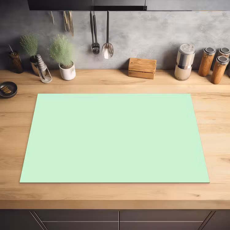 Pale - Mint - Groen Inductie beschermer vinyl 3mm klein 276 -sfeer5