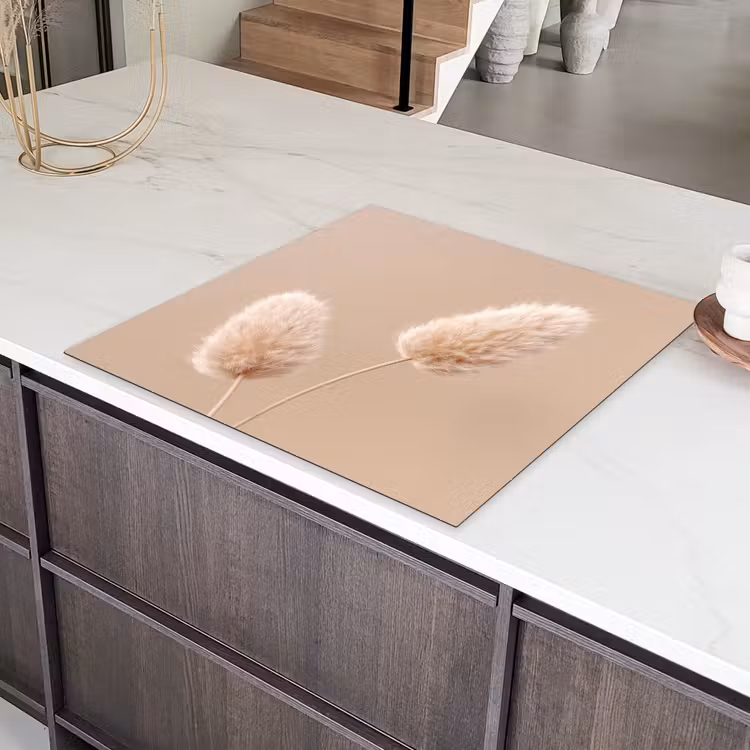 Pampas pluimen - Beige - Planten Inductie beschermer vinyl 3mm middel -sfeer8