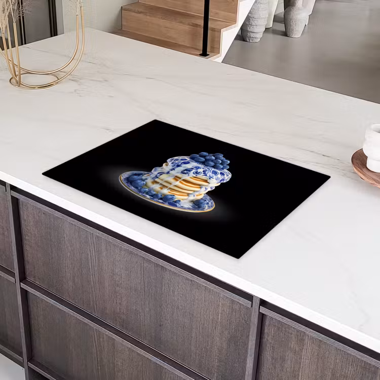 Pannenkoeken - Blauwe Bessen - Bord Inductie beschermer vinyl 3mm klein -sfeer8