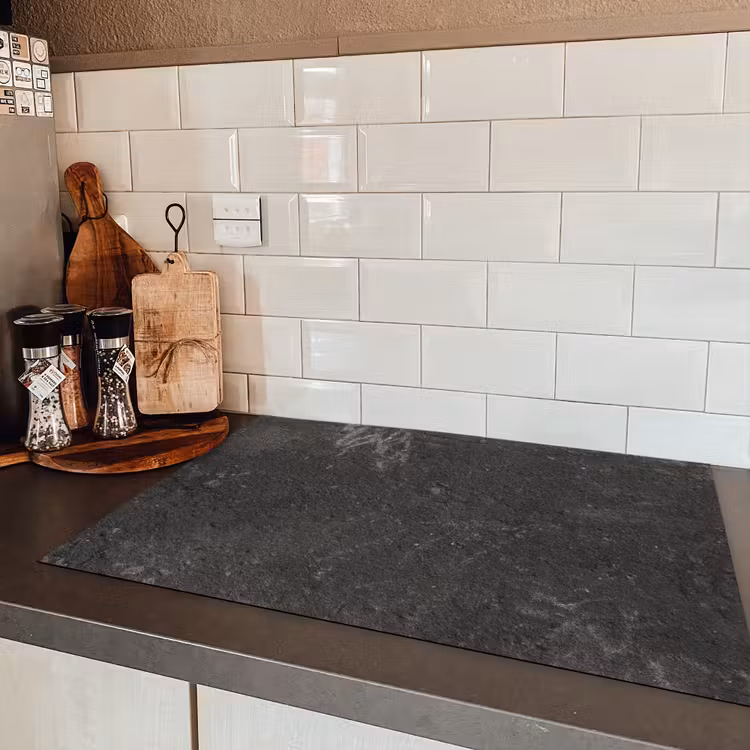 Verleden in Beton Geëtst Inductie beschermer vinyl 3mm klein -sfeer3