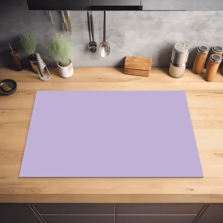 Pastel - Lilac - Paars Inductie beschermer vinyl 3mm klein 276 -sfeer5