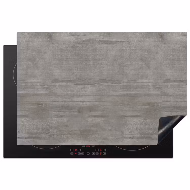 Patroon - Beton - Grijs Inductie beschermer vinyl 3mm klein 276 -3d