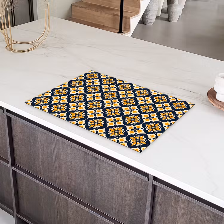 Patroon - Siertegel - Kleurrijk Inductie beschermer vinyl 3mm klein 276 -sfeer8