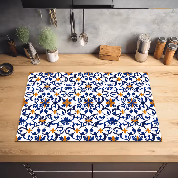 Patroon - Modern - Kleurrijk Inductie beschermer vinyl 3mm klein 276 -sfeer5
