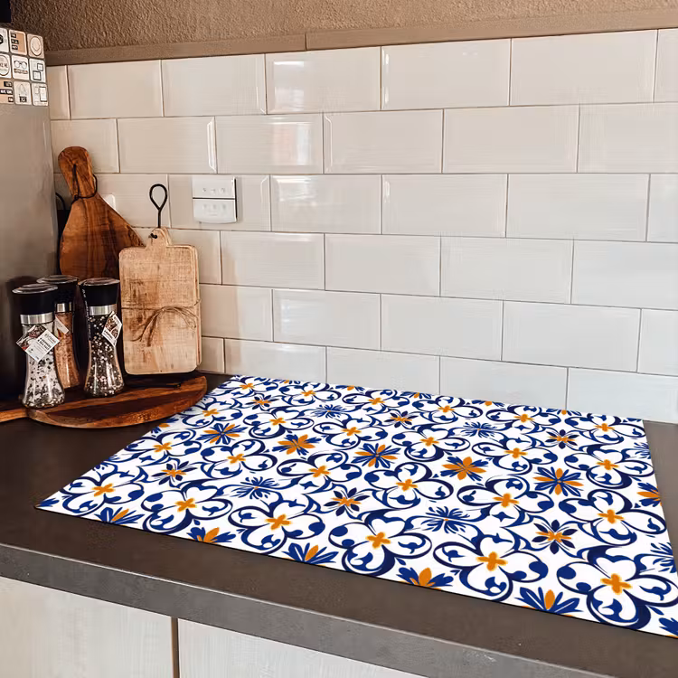 Patroon - Modern - Kleurrijk Inductie beschermer vinyl 3mm klein 276 -sfeer3