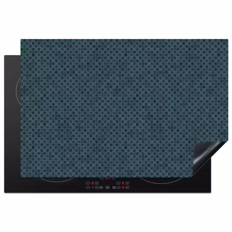 Patroon - Mozaïek - Groen Inductie beschermer vinyl 3mm klein 276 -3d