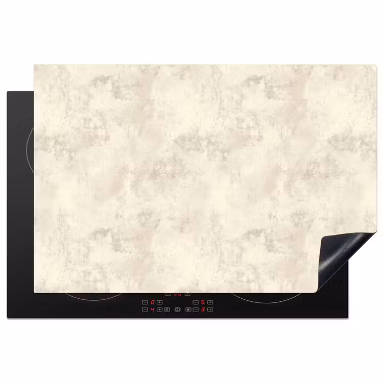 Patroon - Organisch - Beige Inductie beschermer vinyl 3mm klein 276 -3d