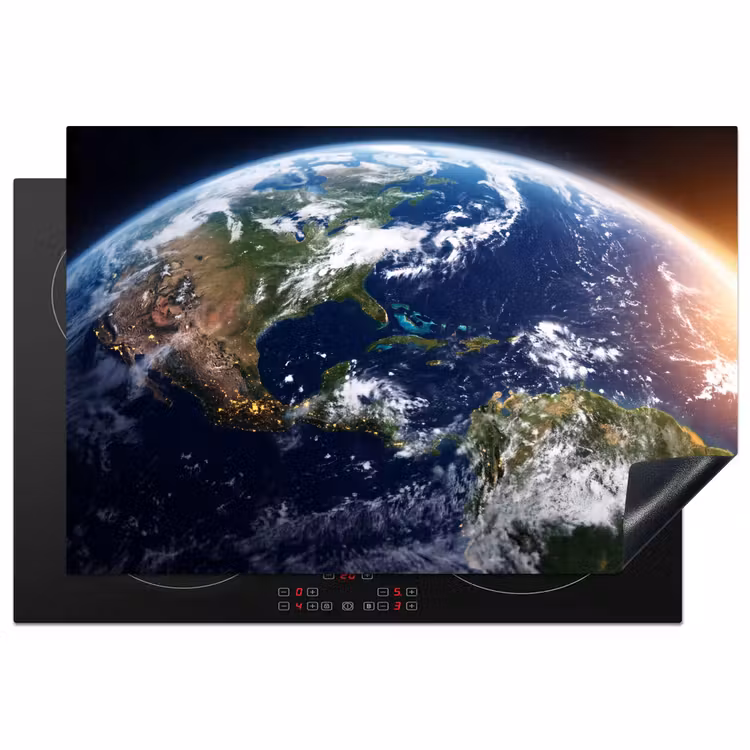 Induction Hob Cover - Planet - Space - Cosmos - Planeet - Ruimte - Kosmos Inductie beschermer vinyl 3mm klein