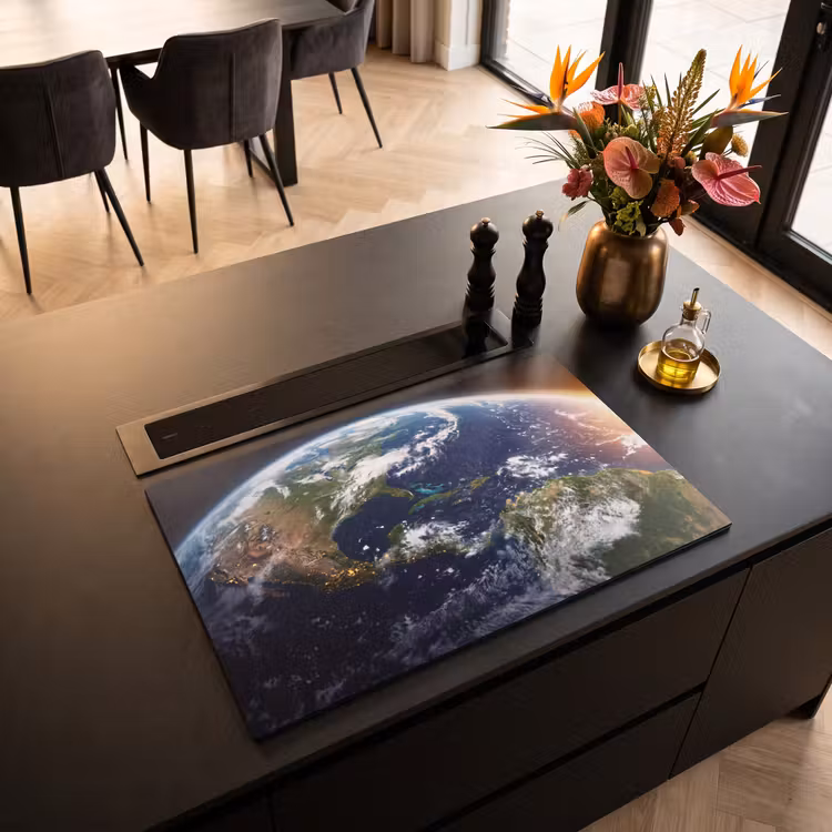 Induction Hob Cover - Planet - Space - Cosmos - Planeet - Ruimte - Kosmos Inductie beschermer vinyl 3mm klein