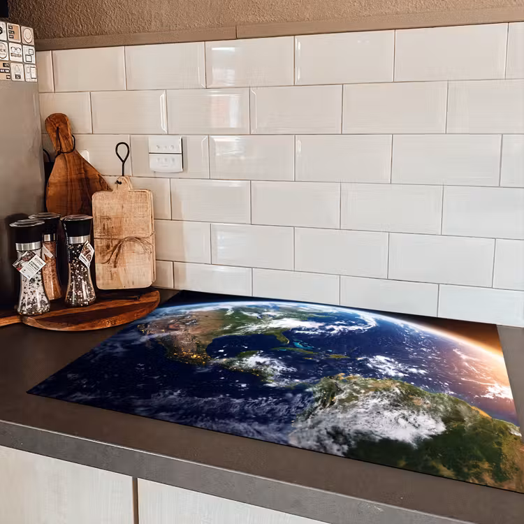 Induction Hob Cover - Planet - Space - Cosmos - Planeet - Ruimte - Kosmos Inductie beschermer vinyl 3mm klein