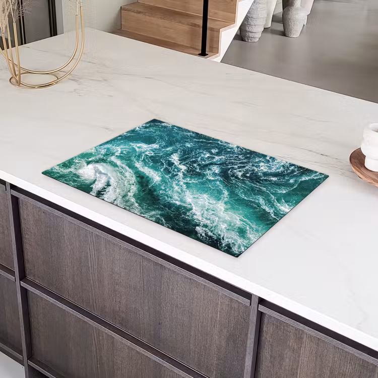 Woeste Zeegolven Inductie beschermer vinyl 3mm klein -sfeer8