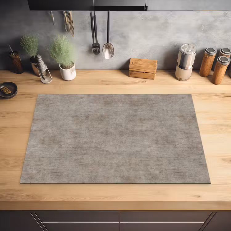 Retro - Beton - Patroon Inductie beschermer vinyl 3mm klein 276 -sfeer5