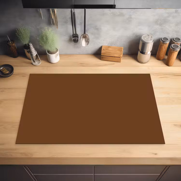 Rich - Espresso - Bruin Inductie beschermer vinyl 3mm klein 276 -sfeer5