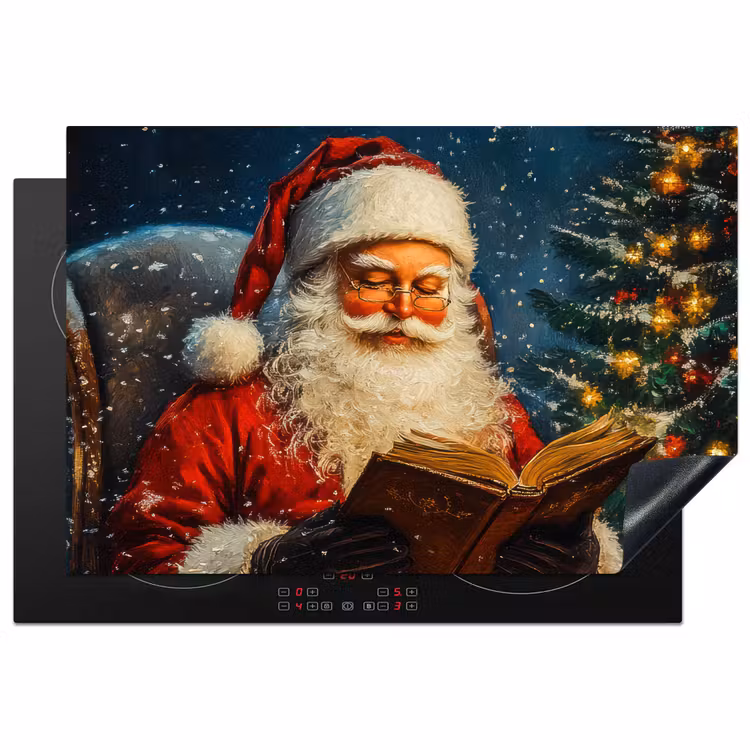 Kerstman - Kerst - Winter - Kerstboom Inductie beschermer vinyl 3mm klein -3d