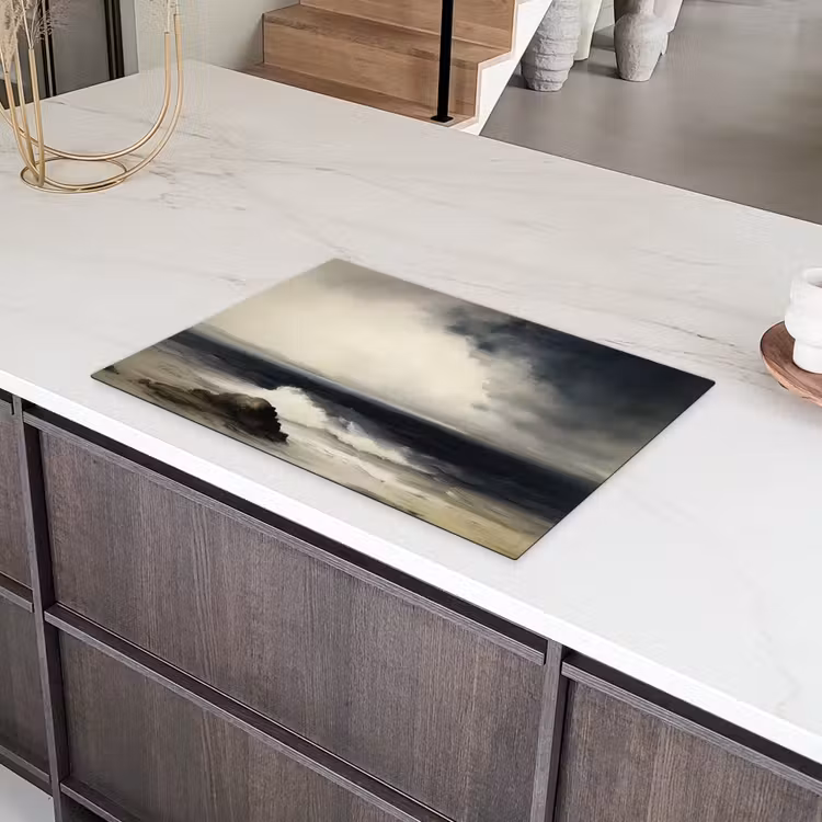 Zee - Rotsen - Storm Inductie beschermer vinyl 3mm klein -sfeer8