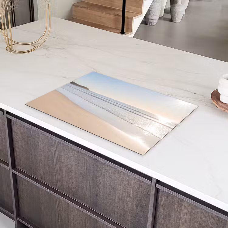 Zee - Zon - Zand Inductie beschermer vinyl 3mm klein -sfeer8