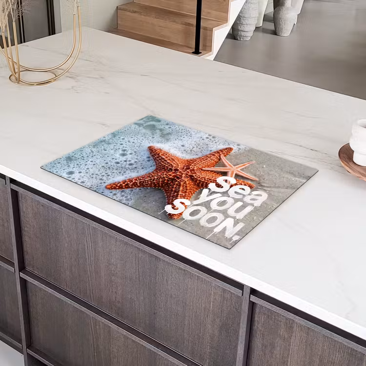 Sea you soon - Zeester - Zee Inductie beschermer vinyl 3mm klein -sfeer8