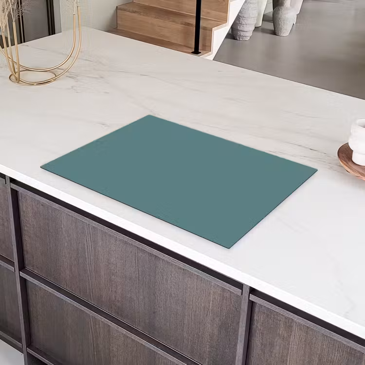 Serene - Teal - Blauw Inductie beschermer vinyl 3mm klein 276 -sfeer8