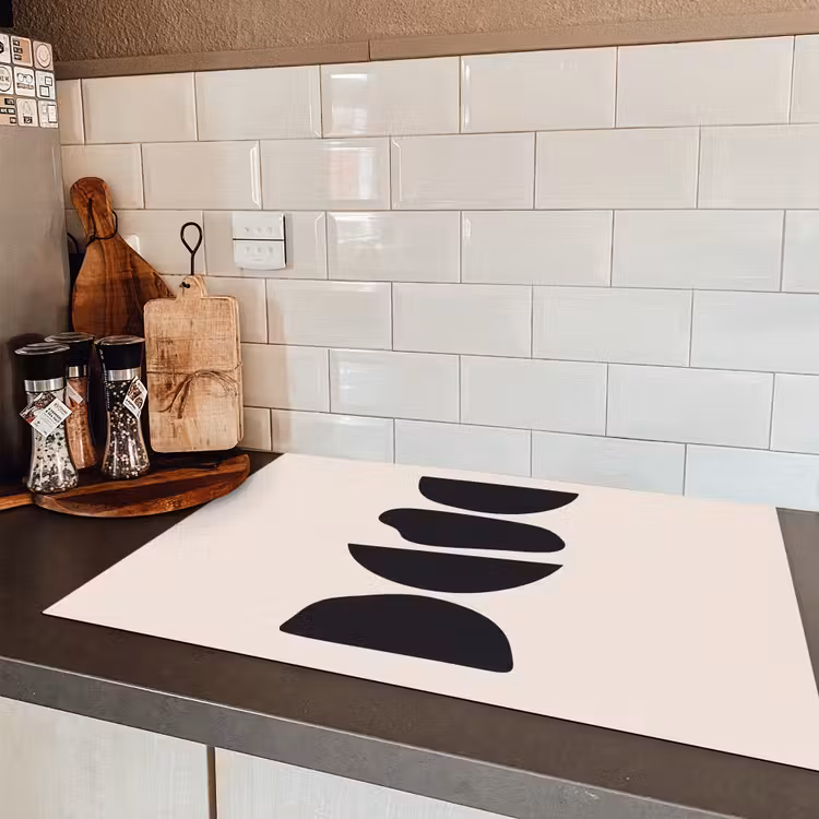 Induction Hob Cover - Shapes - Abstract - Modern - Vormen - Abstract - Modern Inductie beschermer vinyl 3mm klein