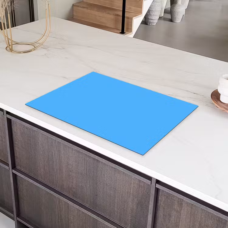 Sky - Blue - Blauw Inductie beschermer vinyl 3mm klein 276 -sfeer8