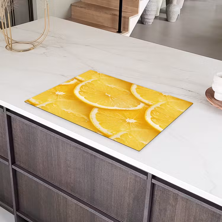 Schijfjes - Citroen - Sap Inductie beschermer vinyl 3mm klein 276 -sfeer8