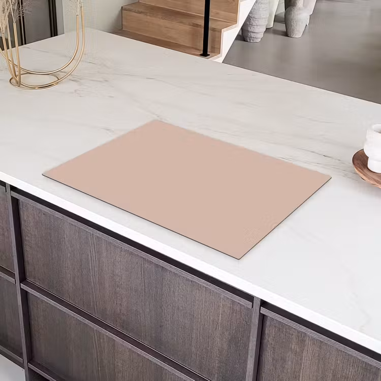 Soft - Clay - Nude Inductie beschermer vinyl 3mm klein 276 -sfeer8