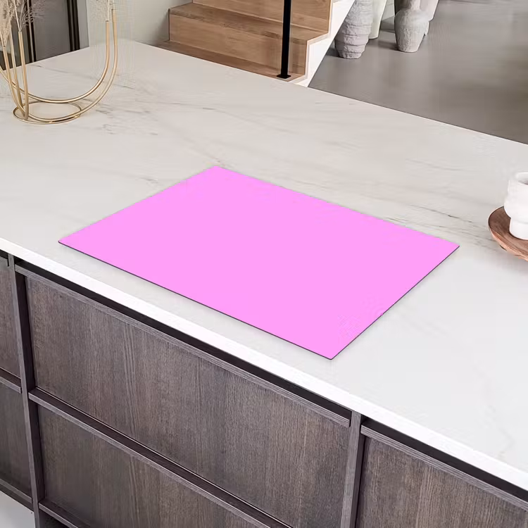 Soft - Lavender - Roze Inductie beschermer vinyl 3mm klein 276 -sfeer8
