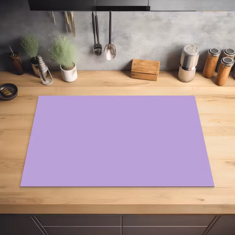 Soft - Lavender - Paars Inductie beschermer vinyl 3mm klein 276 -sfeer5