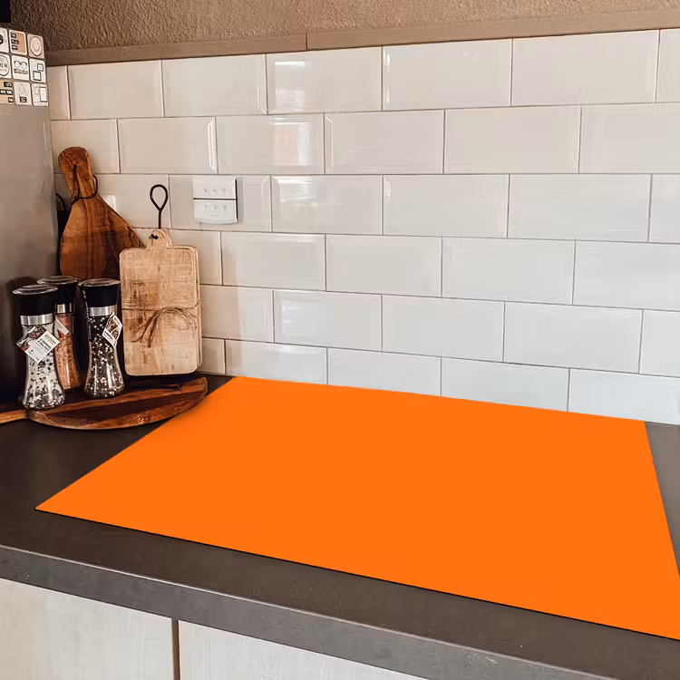 Spiced - Pumpkin - Oranje Inductie beschermer vinyl 3mm klein 276 -sfeer3