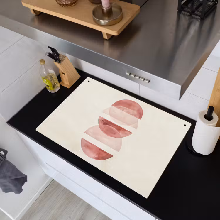 Minimalistisch - Cirkels - Roze Inductie beschemer met haakjes klein -sfeer1