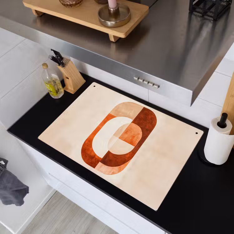 Illustratie - Abstract - Vormen - Rood Inductie beschemer met haakjes klein -sfeer1