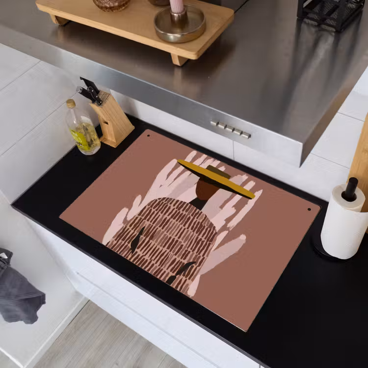Abstract - Figuur - Illustratie - Hoed Inductie beschemer met haakjes klein -sfeer1