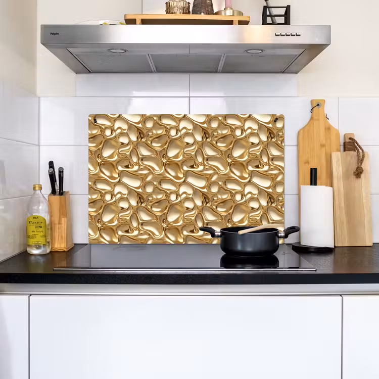 Abstract - Modern - Goud Inductie beschemer met haakjes klein 777 -sfeer2