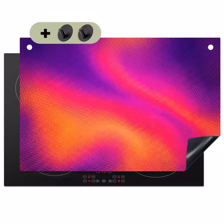 Abstract - Patroon - Kleurverloop Inductie beschemer met haakjes klein -3d