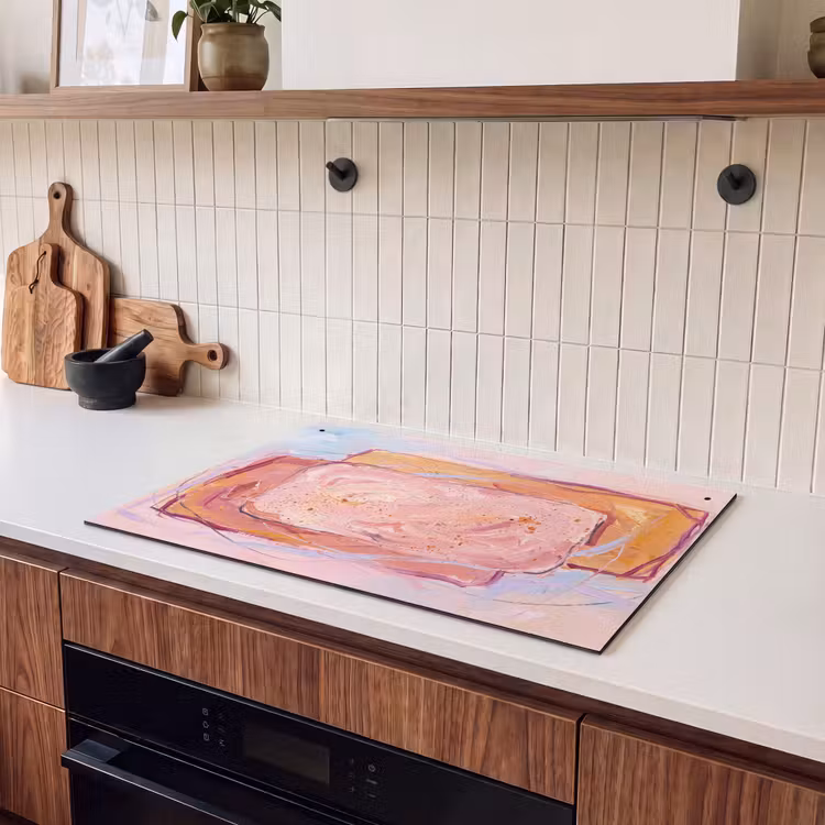 Abstract - Vormen - Modern - Roze Inductie beschemer met haakjes klein -sfeer1