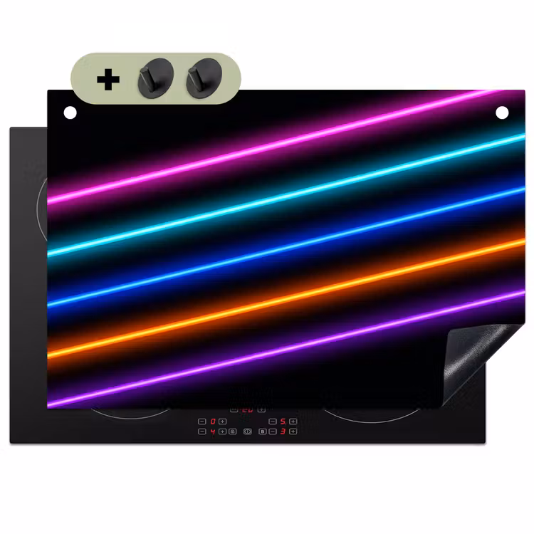 Esthetiek - Retro - Neon Inductie beschemer met haakjes klein -3d