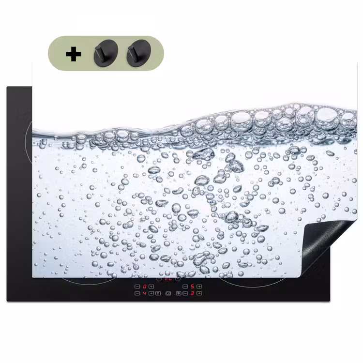 Luchtbellen - Water - Dynamisch Inductie beschemer met haakjes klein -3d
