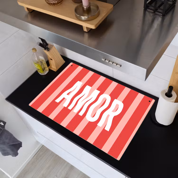 Amor - Strepen - Rood - Roze Inductie beschemer met haakjes klein -sfeer1