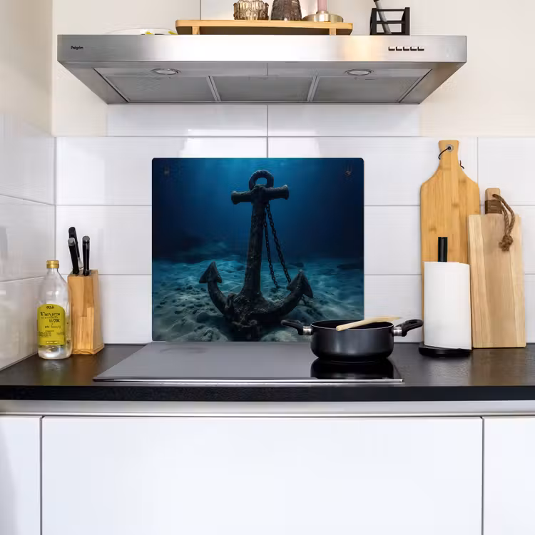 Anker - Ijzer - Zeebodem - Zand Inductie beschemer met haakjes middel -sfeer2