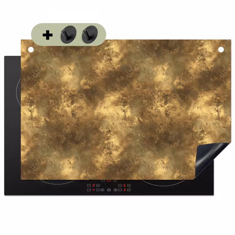 Antiek - Metaallook - Goud Inductie beschemer met haakjes klein 777 -3d