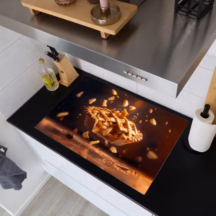 Appel - Taart - Warm - Eten Inductie beschemer met haakjes klein -sfeer1
