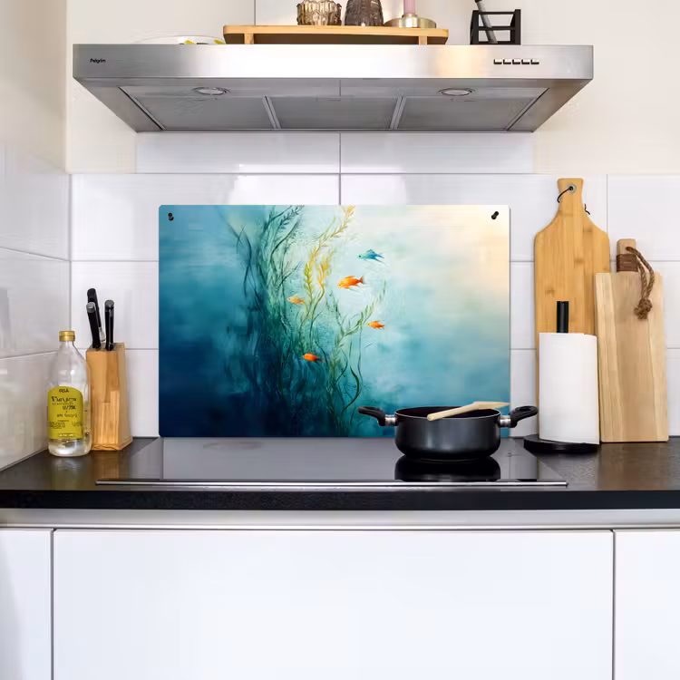 Waterplanten - Vissen - Kleurrijk - Water Inductie beschemer met haakjes klein -sfeer2