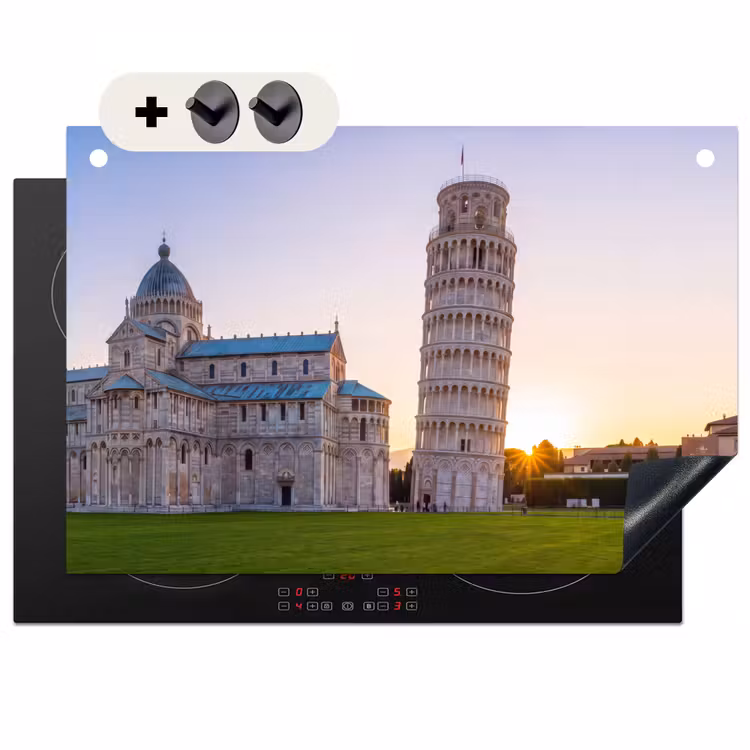 Architectuur - Toren - Pisa - Italië - Zonsondergang Inductie beschemer met haakjes klein -3d
