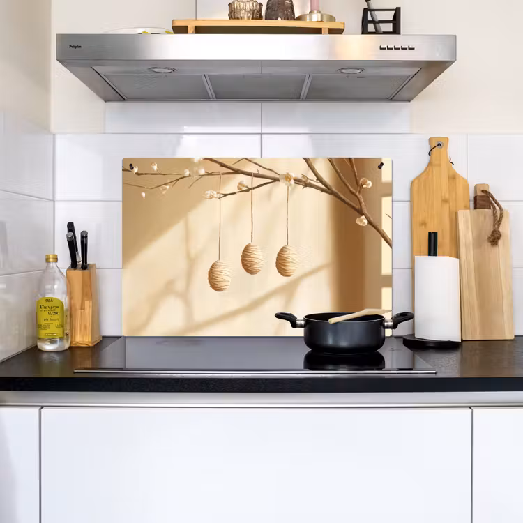 Beige - Paastak - Eieren Inductie beschemer met haakjes klein -sfeer2