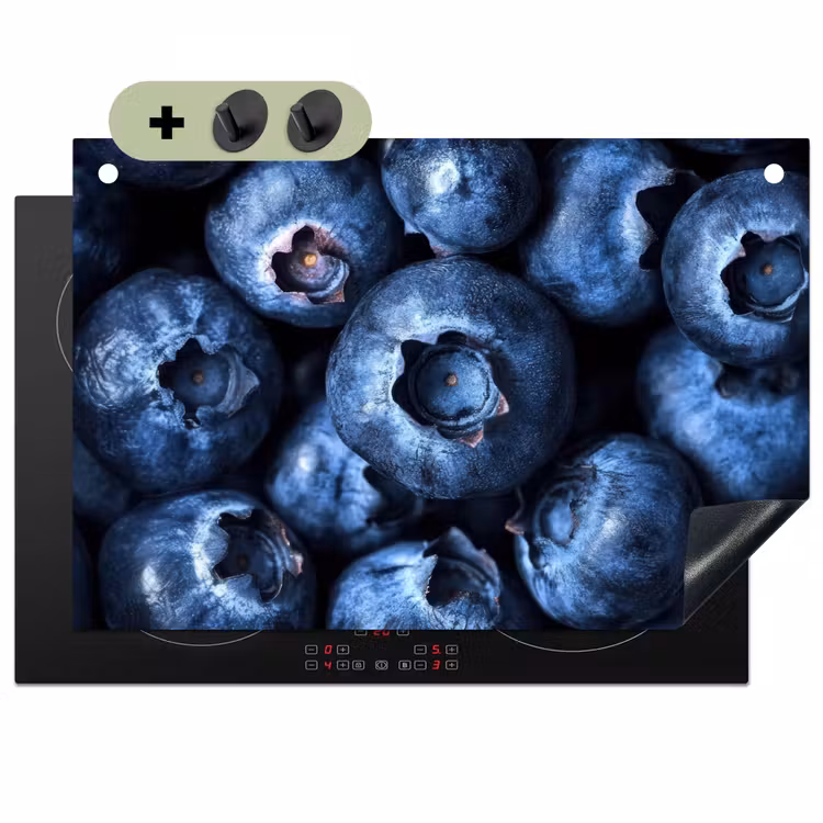 Bessen - Blauw - Fruit Inductie beschemer met haakjes klein -3d